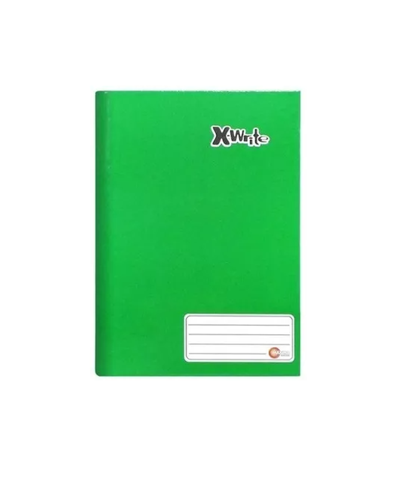 imagem Caderno Univ. CD Brochura X-Write Verde 96 Folhas - SEM PAUTAS