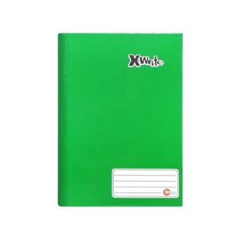 imagem Caderno Univ. CD Brochura X-Write Verde 96 Folhas - SEM PAUTAS