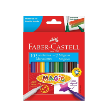 imagem Canetinha Magic 10 cores Faber-Castell