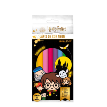 imagem Lápis de Cor Big Neon Harry Potter Leo&Leo 8 cores