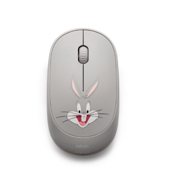 imagem Mouse s/Fio 3 Botões Looney Tunes Letron 1000DPI