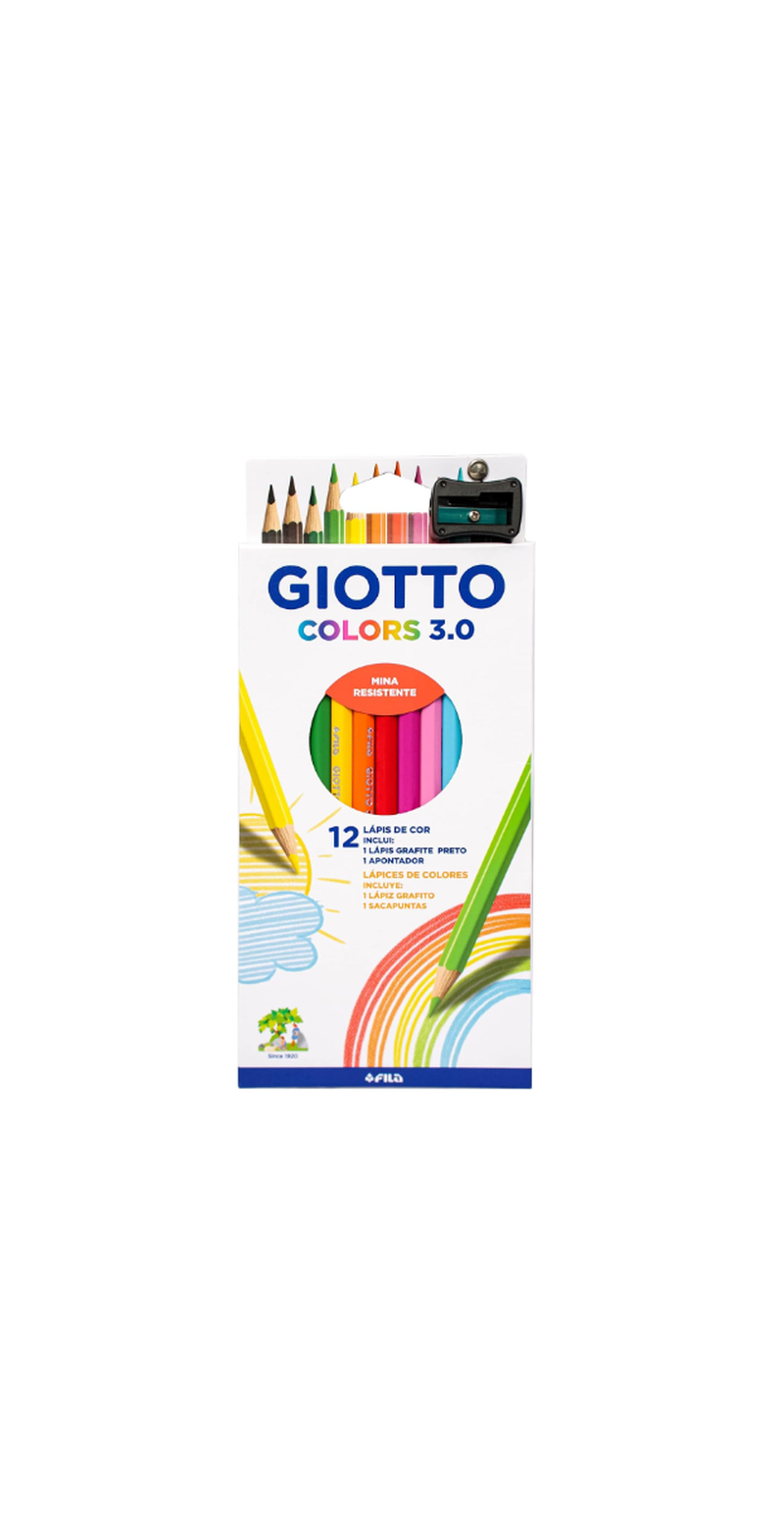imagem Lápis de Cor Giotto Colors 3.0 Estojo 12 Cores