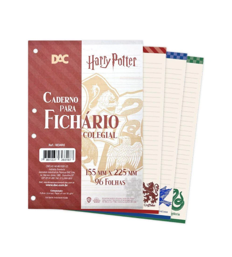 imagem Refil para Caderno Argolado Colegial Harry Potter 96fls DAC