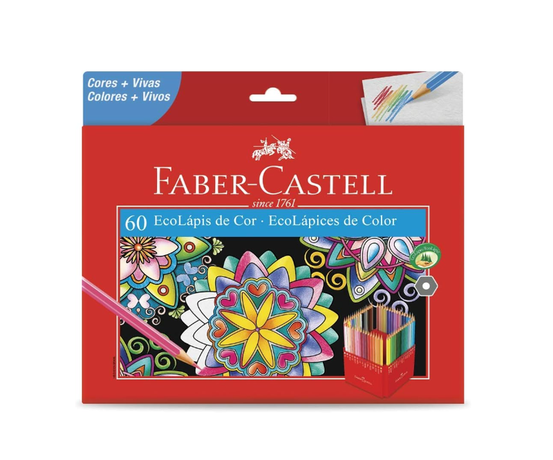imagem EcoLápis de Cor 60 cores Faber Castell