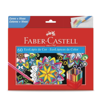 imagem EcoLápis de Cor 60 cores Faber Castell